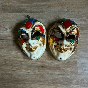 vintage his & hers masks 🎭
